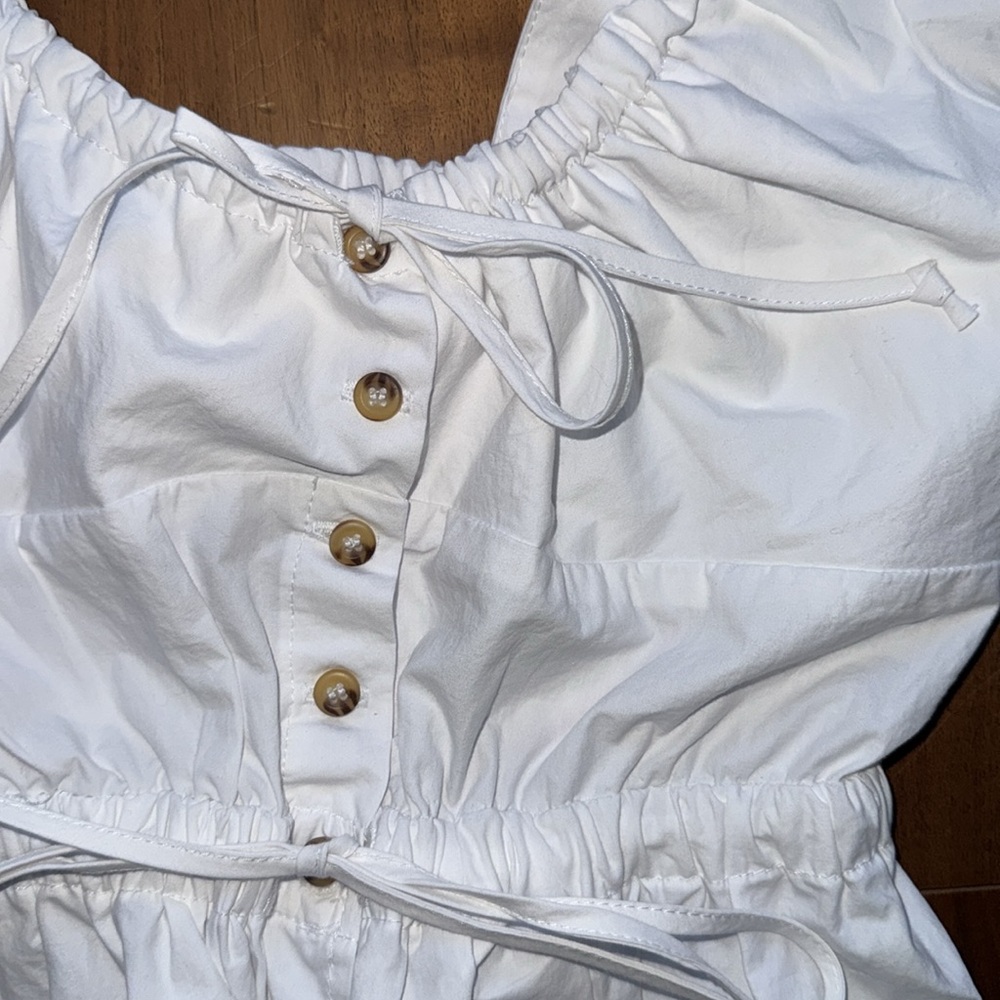 NWT / ciao lucia / white whip cotton poplin cutout shirt top / xs - Picture 4 of 7